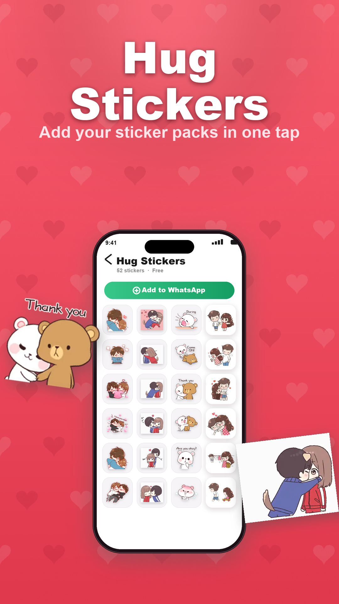 Add romantic messages, emojis and effects